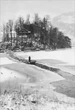 Frozen Lauerzersee, Ferry to Schwanau.