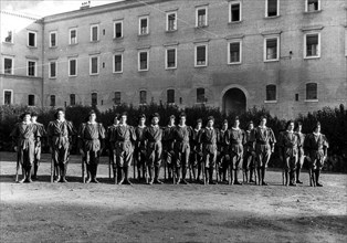 Training of Swiss Guards around 1943.