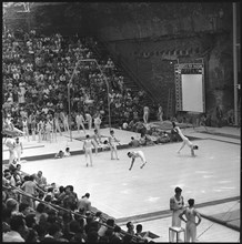 Olympic Games Rome 1960: Swiss team warming up.