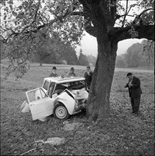 Hugo Koblets fatal car accident 1964: Alfa Romeo wreck.