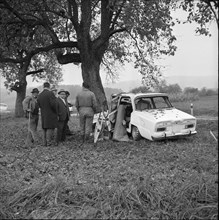 Hugo Koblets fatal car accident 1964: Alfa Romeo wreck.