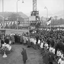 Inauguration of the new bridge; 1952.