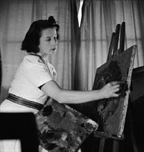 Painter Marguerite Seippel around 1948.