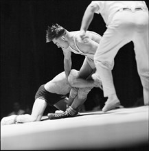 Olympic Games Rome 1960: Douglas Blubaugh vs. Bruggmann.