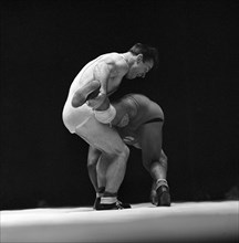 Olympic Games Rome 1960: Holzherr gegen Ferreras.