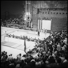 Olympic Games Rome 1960: Entering of the Swiss team.