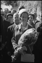 Queen Fabiola of Belgium visits Leysin, 1967.