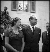 Engagement of Alexander of Yugoslavia and Maria Pia of Savoy, 1954.