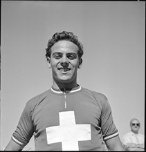 Amateur sprinter champion Freddy Arber, 1950.