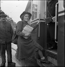 Women during World War 2; postwoman; 1940.