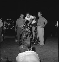 Olympic Games Rome 1960: 1000m Olympic champion Sante Gaiardoni.