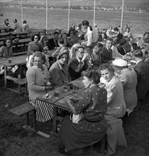 Zurich, Lumina AG firm's party. 1949