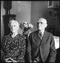 The Mathys at their diamond wedding, 1947.