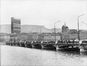 Geneva. Montblanc- bridge; 1964.