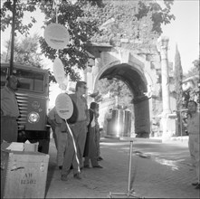 Rome 1960: Ovomaltine stand at Porta San Sebastian.