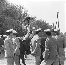 Olympic Games Rome 1960: The Modern Pentathlete Erhard Minder.