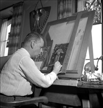 Paul Boesch, painter around 1945