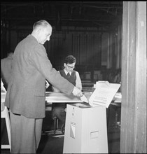 Election of the jury for the exhibition Zurich artists in Helmhaus 1950.