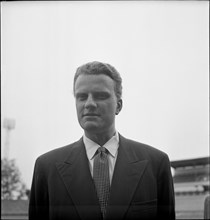 Baptist preacher Billy Graham, Zurich 1955.