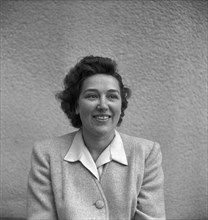 Beryl McCarthy, competition swimmer, 1947.