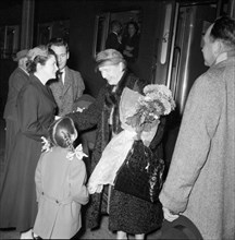 Josephine McNeill, Irish envoy in Bern; reception, 1956.