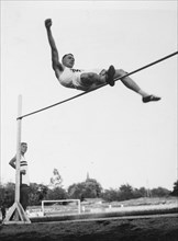 Decathlete Armin Scheurer ca. 1945.