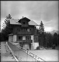 Chalet Le Printemps in Crans, um 1947.