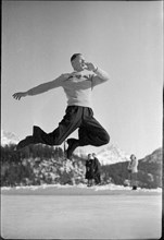 Figure skating ECH Davos 1947: Arthur Apfel .