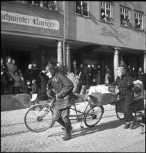 Carnival procession in Altstaetten, 1947