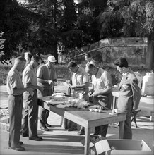 Rome 1960: Ovomaltine preparation.