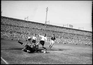 Football WC in Switzerland 1954: Qualifying round match Germany - Hungary.