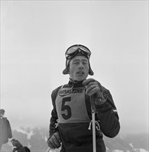 Skier Walter Schuster around 1956 .