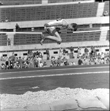 Olympic Games Rome 1960: High jumper René Maurer.