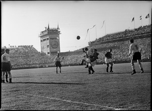 Football WC in Switzerland 1954: Switzerland - England.