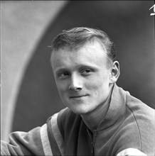 Ernst Meyer, football player, around 1959.