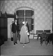 Princess Margaret visits Castle Chillon, 1949.