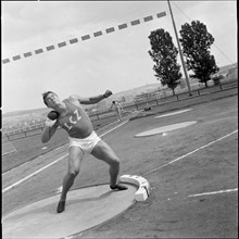 Shotputter Bruno Graf, 1960.