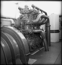 Detail district heating for buildings of ETH Zurich around 1960.