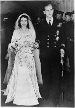 Wedding of Elizabeth II. and Lt. Philip Mountbatten .