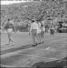 Rome 1960: second semi-final 400m hurdles; Howard, Matthias, Galliker.