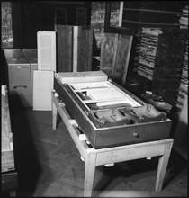 After World War 2: simple living equipment in a box .