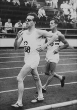 Olympic Games 1952 Helsinki, 10km walking: Fritz Schwab, ?.