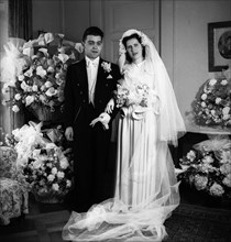 Wedding of Geneviv®ve de Gaulle and Bernard Anthonioz in Geneva 1946 .