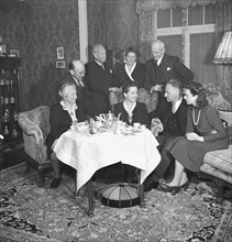 Gilberte de Courgenay with family, 1946