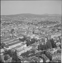 Zurich city, Zurichberg and Hottingen 1955.