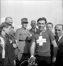 General Guisan, Pierre Champion, cyclo cross in Renens 1946