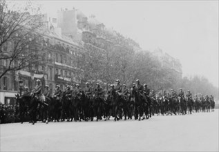 Paris, celebration of victory; military parade; 1945.