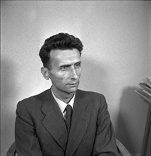 Pietro Mona, president of the federal insurances court, around 1955.