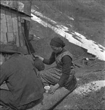 Coal mining in Switzerland around 1945