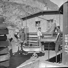 Coal mining in Switzerland around 1945